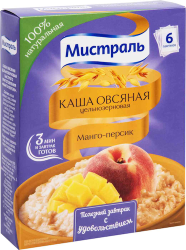 Каша овсяная Мистраль Манго-персик #1
