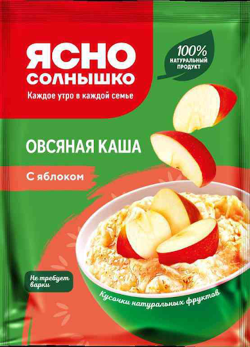 Каша овсяная Ясно Солнышко с яблоком #1