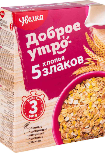 Хлопья 5 злаков Увелка Доброе утро #1