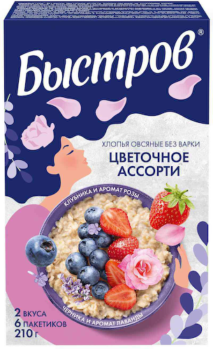 Хлопья овсяные Быстров Цветочное ассорти #1