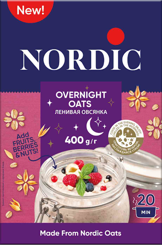 Хлопья овсяные Nordic Ленивая овсянка #1