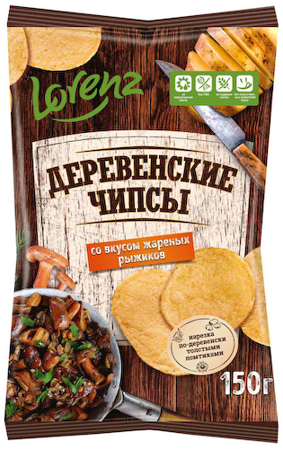 Чипсы картофельные Lorenz Деревенские Жареные рыжики #1