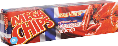 Чипсы картофельные Mega Chips со вкусом норвежского Лобстера #1