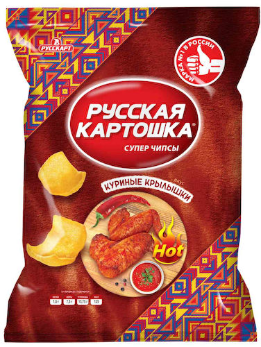 Чипсы картофельные Русская картошка Куриные крылышки #1