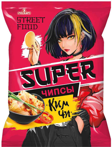 Чипсы Русскарт Super картофельные со вкусом Кимчи #1