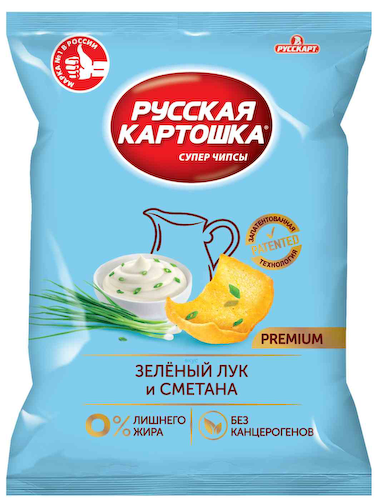 Чипсы Русская картошка Сметана-лук #1