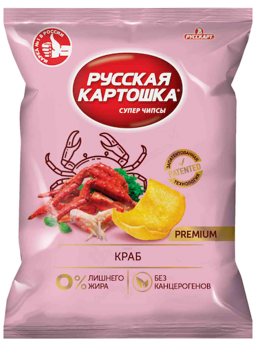 Чипсы Русская картошка Краб #1