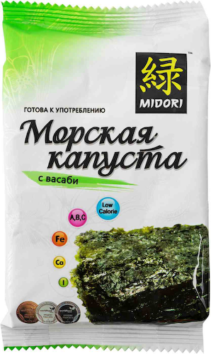 Морская капуста Midori с васаби #1