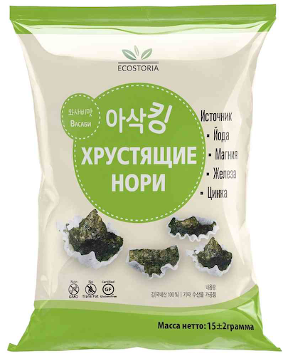 Нори хрустящие Ecostoria с васаби #1
