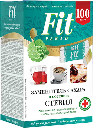 Сахарозаменитель Fit Parad №10 100 шт. #1