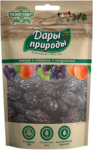 Чернослив сушёный Дары природы без косточки #1