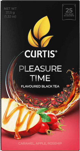Чай черный Curtis Pleasure Time Шиповник, яблоко, карамель #1