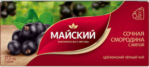 Чай черный Майский Смородина-мята #1