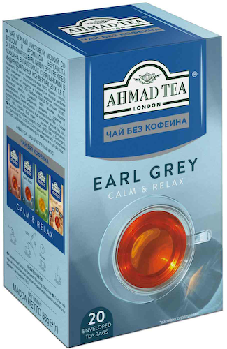 Чай чёрный Ahmad Tea Earl Grey без кофеина #1