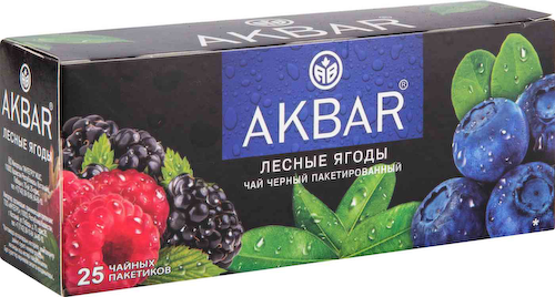 Чай чёрный Akbar Лесные ягоды #1