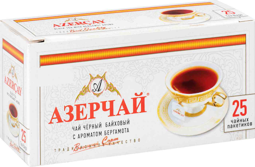 Чай чёрный Азерчай с ароматом Бергамота в пакетиках #1