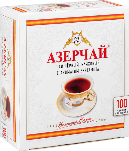 Чай чёрный Азерчай с ароматом Бергамота в пакетиках #1