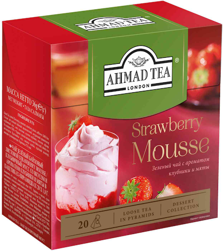 Чай зелёный Ahmad Tea Клубничный Мусс #1