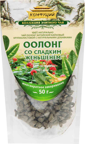 Чай зелёный Конфуций Оолонг со сладким женьшенем #1