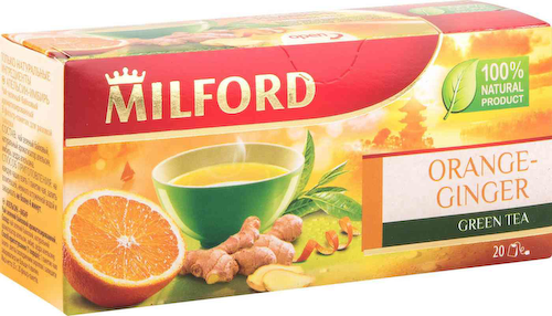 Чай зелёный Milford Orange-ginger #1