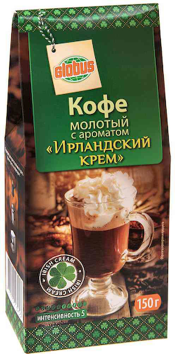Кофе молотый Глобус с ароматом Ирландский крем #1