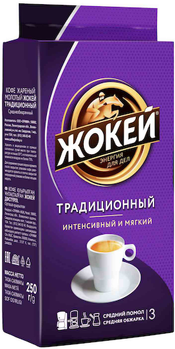 Кофе молотый Жокей Традиционный #1
