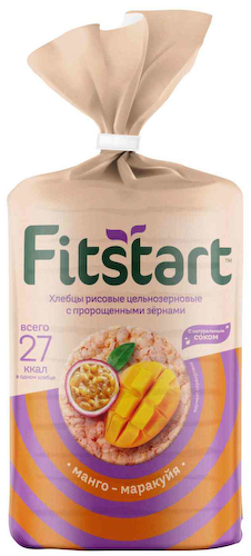 Хлебцы рисовые Fitstart Манго-маракуйя #1