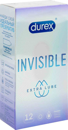 Презервативы Durex Invisible Extra Lube #1