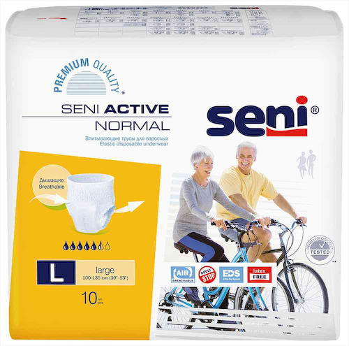 Трусы впитывающие для взрослых Seni Active Normal large 3 (100-135 см) #1