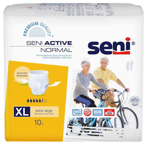 Трусы впитывающие для взрослых Seni Active Normal extra large 4 (120-160 см) #1