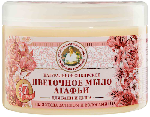 Густое мыло для бани и душа Рецепты бабушки Агафьи цветочное #1