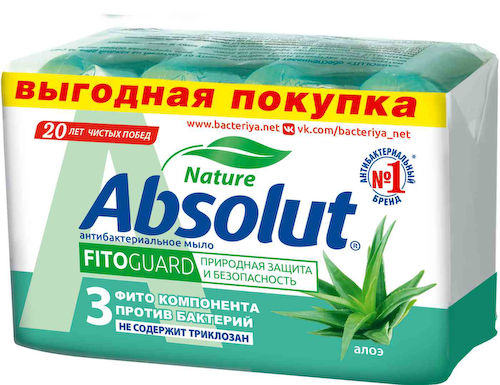 Мыло антибактериальное Absolut Nature с алоэ #1