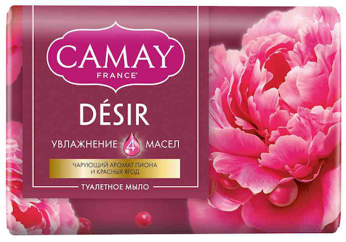 Мыло Camay Desir Восхитительное очарование пион-ягоды #1