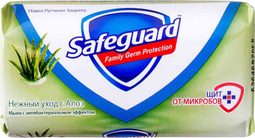 Мыло Safeguard Нежный уход с алоэ с антибактериальным эффектом #1
