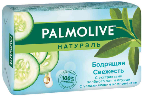 Мыло туалетное бодрящее Palmolive Зеленый чай и огурец #1