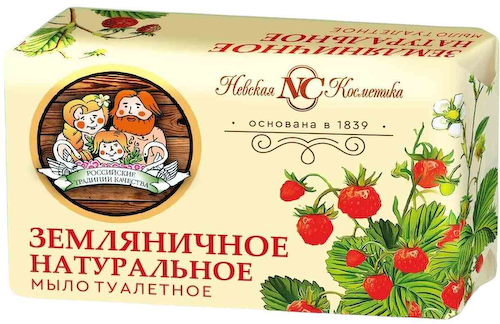 Мыло туалетное Невская Косметика Земляничное натуральное #1