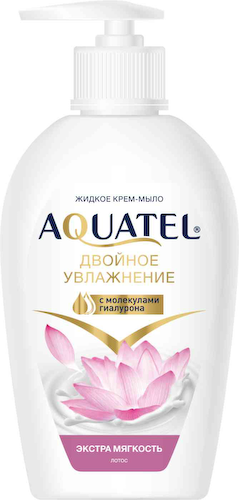 Жидкое крем-мыло Aquatel Экстра мягкость Лепестки лотоса #1