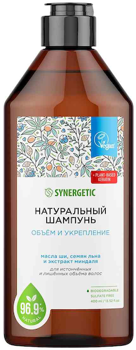 Шампунь для истонченных и лишенных объема волос Synergetic Объем и укрепление #1