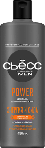 Шампунь для нормальных волос Сьёсс Men Power Укрепление #1