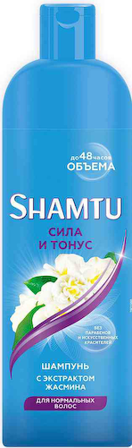 Шампунь для нормальных волос Shamtu Сила и тонус с экстрактом жасмина #1
