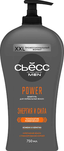 Шампунь для нормальных волос Сьёсс Men Power Энергия и сила #1