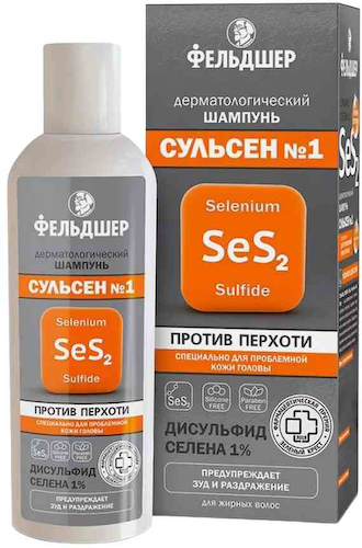 Шампунь для проблемной кожи головы дерматологический Фельдшер Сульсен №1 Против перхоти #1
