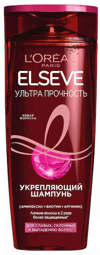 Шампунь для слабых, склонных к выпадению волос Elseve Ультра прочность #1