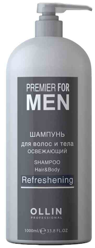 Шампунь для волос и тела Ollin For Men освежающий #1