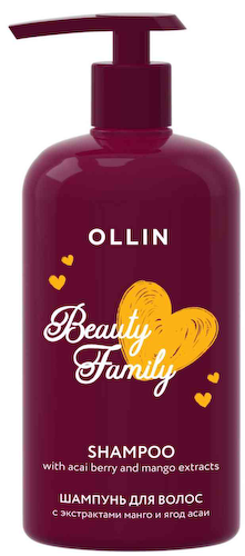 Шампунь для волос Ollin Beauty Family с экстрактами манго и ягод асаи #1