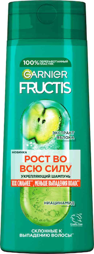 Шампунь для волос, склонных к выпадению укрепляющий Garnier Fructis Рост во всю силу #1