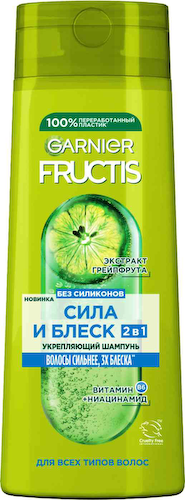 Шампунь для всех типов волос укрепляющий Garnier Fructis Сила и блеск 2 в 1 #1