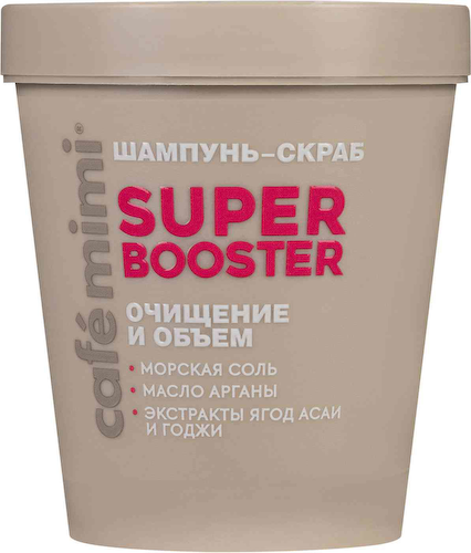 Шампунь-скраб для волос Cafe mimi Super Booster Очищение и объем #1
