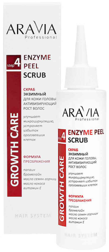 Скраб для кожи головы энзимный Aravia Professional Growth Care Активация роста волос #1