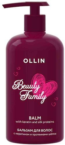 Бальзам для всех типов волос Ollin Beauty Family с кератином и протеинами шелка #1
